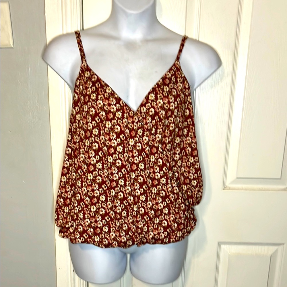 Socialite Floral Spaghetti Strap Top